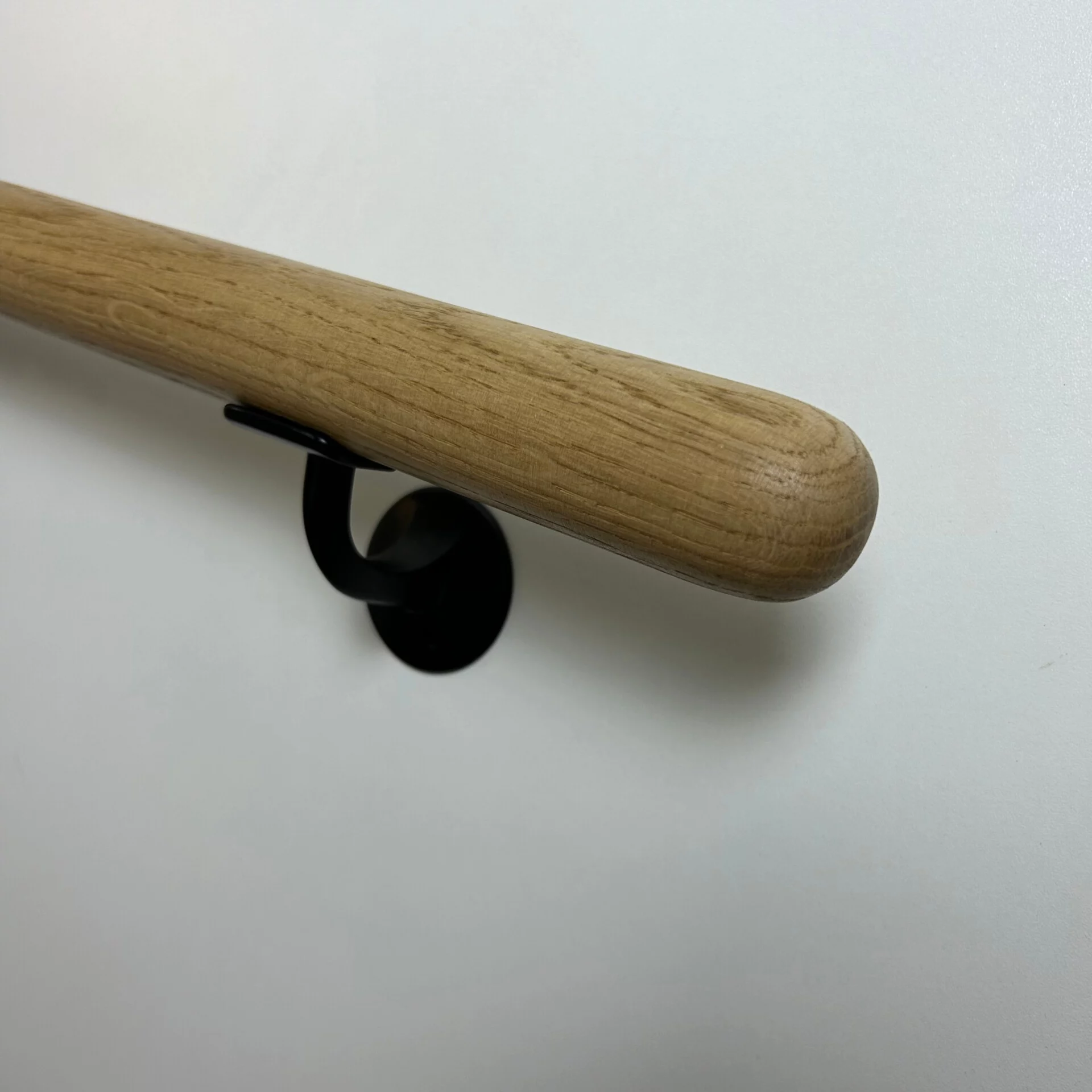 Eiken trapleuning rond 38 mm blank gelakt