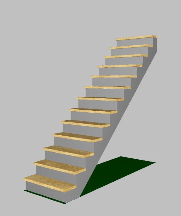 Keepboom rubberwood2 Keepboom steektrap vuren met Beuken treden - Afbeelding 1