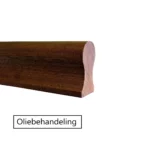 Mahonie sleutelgatprofiel bovenregel voor balustrade - Afbeelding 2